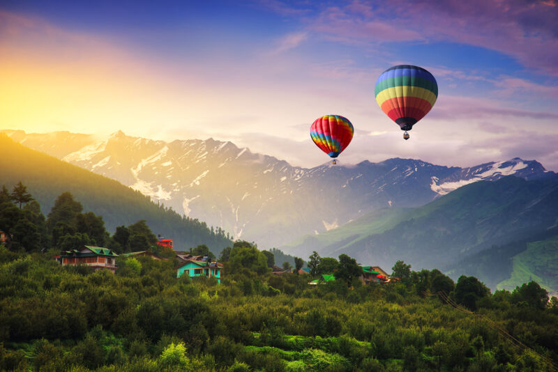 Manali summer mountains valley view
