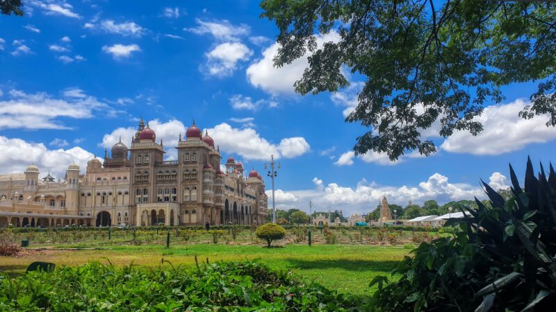 Mysore Palace view in India